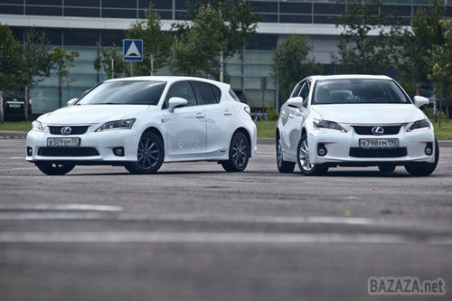 Lexus CT200h проти Lexus CT200h Sport.. У прес-парку мене відразу попереджають, що моя любов до спорткарів має бути переглянута ще ДО того, як я сяду за кермо цього Lexus, тому що гібридний автомобіль цивільного призначення далекий за своїми характеристиками від потужних суперкарів. 