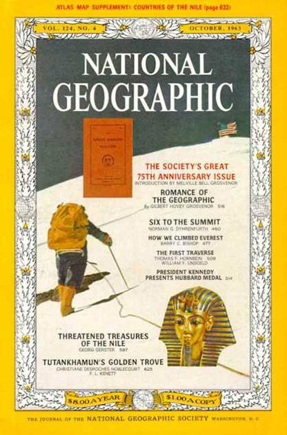 Журналу National Geographic виповнилося 125 років. Перший номер журналу National Geographic вийшов у жовтні 1888 року, через дев'ять місяців після заснування Національного географічного товариства США , ім'я якого він і носить.