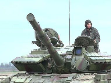 На межі з Одеською областю пройшли танкові навчання. 