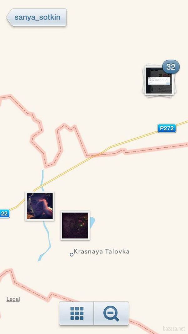 Російський військовий виклав в Instagram фотографії розміщеного в Україні "Бука". Сервіс Instagram автоматично задіяв геолокацію, визначивши, що фотографії були зроблені в Луганській області.