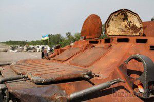 Обстановка в Луганській області (04.08.14). Фронт в Луганській області перемістився до границі, ближче до півдня регіону. Зокрема, тривають бої в Свердловському районі.