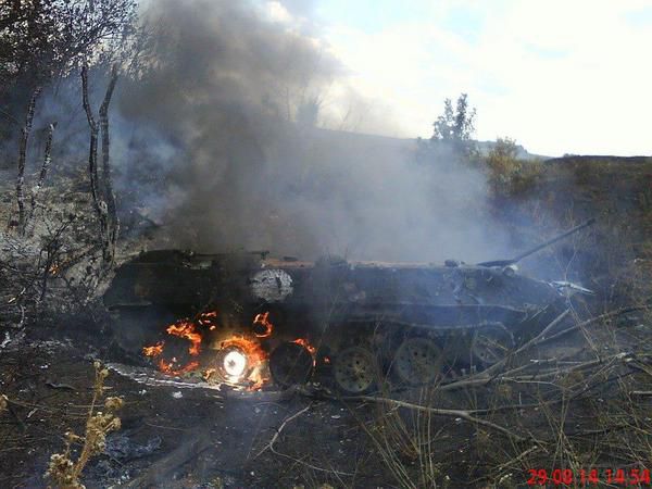 Гранатометчик що знищив 2 танки, 2 БТР і 1 БРДМ російських окупантів під Іловайськом. На фото найвлучніший гранатометчик, що знищив 2 танки, 2 БТР і 1 БРДМ російських окупантів під Іловайськом.