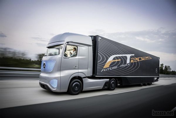 Mercedes-Benz представила безпілотну вантажівку майбутнього (відео). Компанія Mercedes-Benz розповіла, як буде виглядати майбутнє автомобільних вантажоперевезень. Під час виставки комерційного транспорту в Ганновері, представлений перший у світі концепт самоврядного вантажівки - Future Truck 2025, який вже навіть встигли випробувати на трасі А14 поруч з Магдебургом.