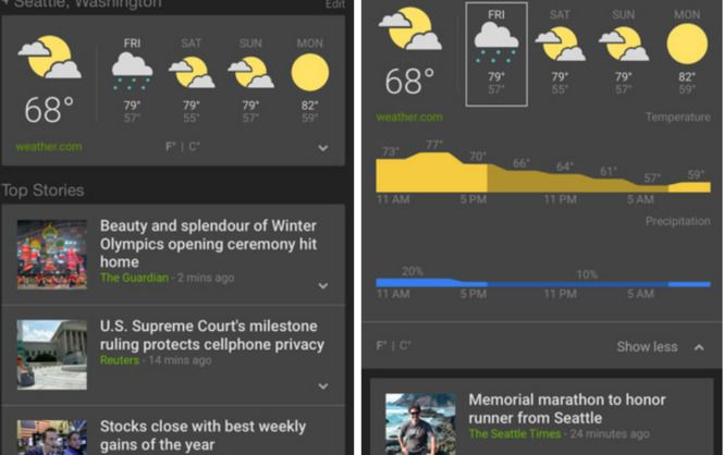 Google випустила новий додаток про новини і погоду. Додаток Google News & Weather дозволяє користувачам персоналізувати налаштування і отримувати новини і погоду у відповідності з уподобаннями і місцезнаходженням.