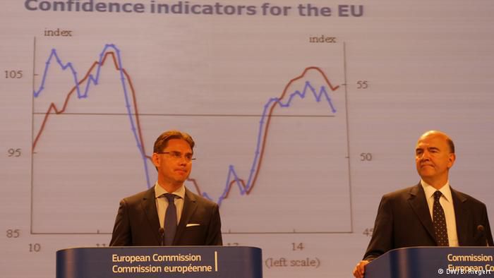 Єврокомісія погіршує прогноз зростання в Єврозоні. Єврокомісія дещо погіршила прогноз економічного зростання в Єврозоні. Головна підстава для цього - посилення "геополітичних ризиків" на кшталт конфліктів в Україні та на Близькому Сході.