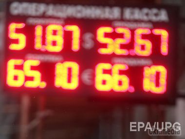 Російський рубль продовжує бити антирекорди. Долар вже коштує 54 рубля. Незважаючи на стабілізацію цін на нафту, рубль продовжує падіння.