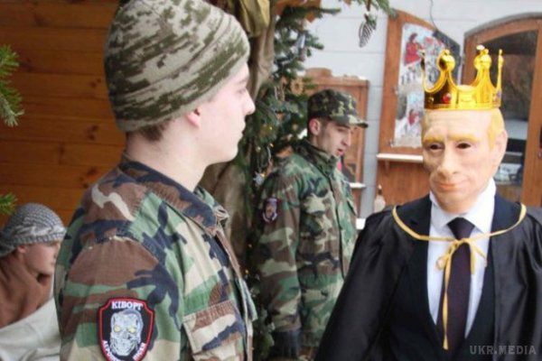 «Фронтовий вертеп» з «Іродом-Путіним» прибув у зону АТО. «Фронтовий вертеп» з Прикарпаття дістався в зону АТО.