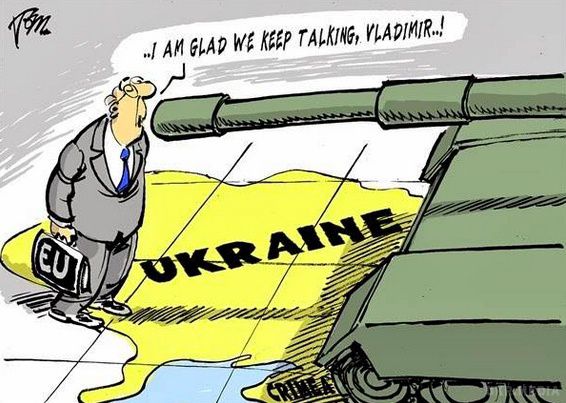Charlie Hebdo присвятила відносинам "Україна-Росія" карикатуру. Журнал Charlie Hebdo, який став всесвітньо відомим після нападу терористів на редакцію, присвятив свою нову карикатуру відношенню "братніх народів" України та Росії.