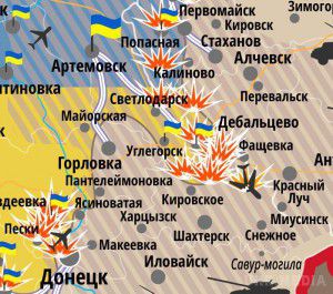 Дебальцеве: знищено стратегічний пункт корегувальників вогню – російська артилерія осліпла. Пункт був оснащений найсучасним остаткуванням, з унікальими можливостями корегування вогню.