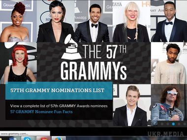 У США сьогодні пройде церемонія вручення музичної премії Grammy. Премія Grammy присуджується щорічно за результатами таємного голосування членів американської Національної академії звукозапису.