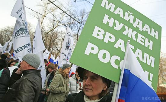 У Москві почалася хода «Антимайдану» (фото). У Москві почалася акція руху «Антимайдан», присвячена річниці зміни влади в Україні. 