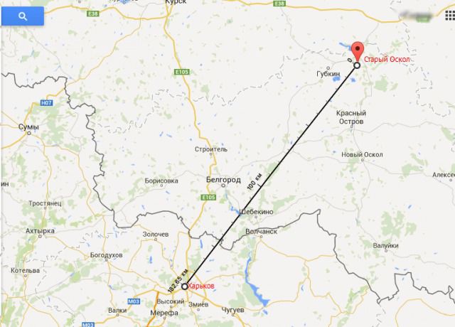  Росія перекидає танки і техніку до кордону з Харковом (фото, карта). У Бєлгородській області, в районі міста Старий Оскол, помічені залізничні ешелони з важкою технікою, танками, БТРами та іншим озброєнням,