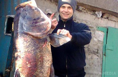 ФОТОФАКТ. У Дніпрі виловили гігантського товстолобика. Риба важить 50 кг