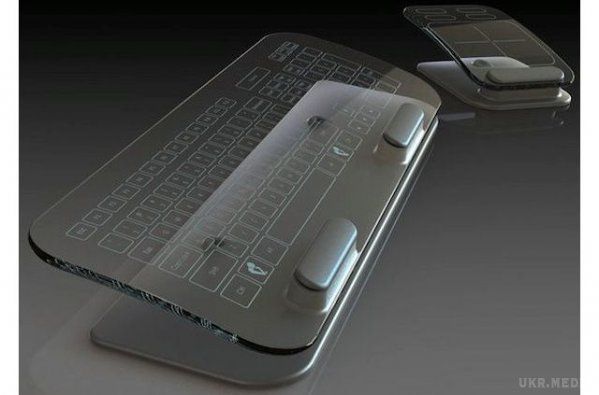 Інженери Apple винайшли клавіатуру без клавіш. Замість клавіш на неї нанесені квадратики, в які вписані букви і цифри