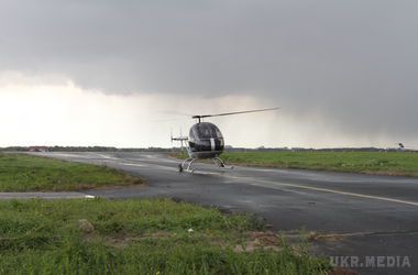 Між Києвом і Білою Церквою впав військовий вертоліт . На місце НП виїхали рятувальники