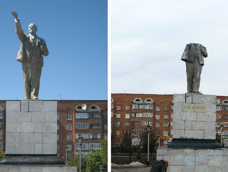 Пам'ятник Леніну  зруйнували в Оренбурзькій області . Мер міста Бузулук Оренбурзької області Валерій Рогожкін заявив, що незалежно від того, чи можна відновити зруйнований пам'ятник або доведеться ставити новий, пам'ятник Леніну в місті буде в будь-якому випадку.