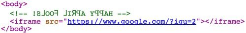 Вразлива небезпка на сайті Google. Як зазначає Netcraft в опублікованому 17 квітня звіті, вразливістю на сайті Google, ймовірно, ніхто не встиг скористатися, проте в разі швидкого виявлення вона могла б представляти серйозну небезпеку для користувачів