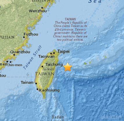 Землетруси не дають спокою Японії. В океані між Тайванем і Японією зафіксовано вже 3-ій потужний землетрус