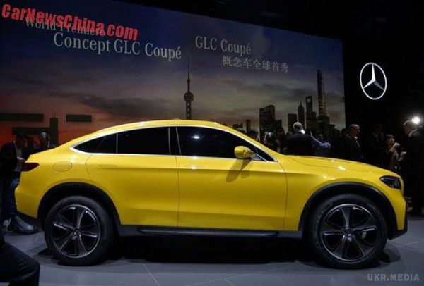 Mercedes-Benz офіційно представив концепт GLC Coupe. Mercedes-Benz представив на автосалоні в Шанхаї новий концепт-кар GLC Coupe,
