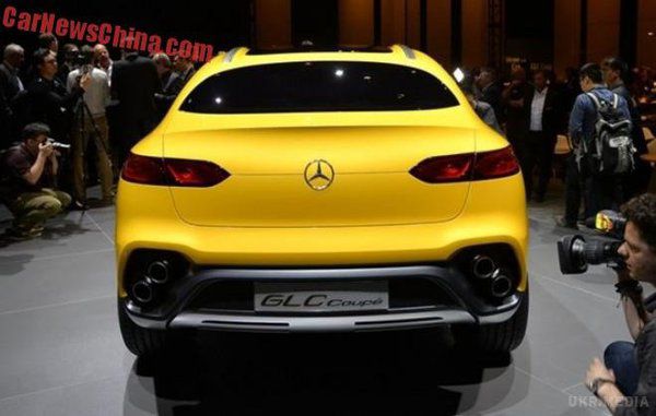 Mercedes-Benz офіційно представив концепт GLC Coupe. Mercedes-Benz представив на автосалоні в Шанхаї новий концепт-кар GLC Coupe,