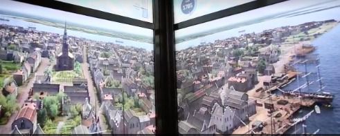 Відео демонструє історії Нью-Йорка. У ліфті світового торговельного центру за одну хвилину можна побачити історію Нью-Йорка