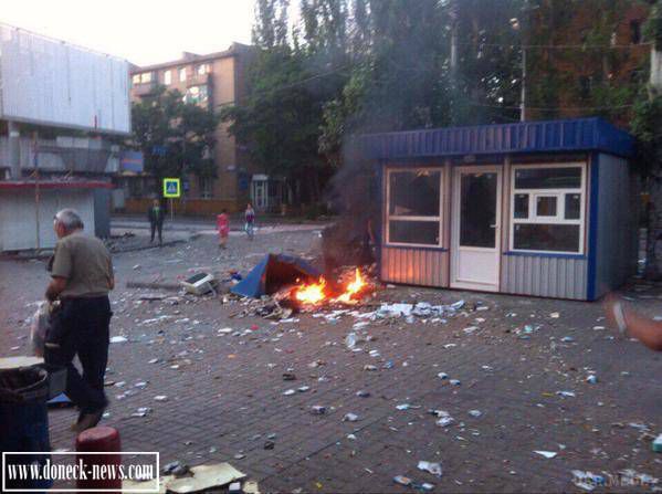 Наказ Захарченко стріляти по Донецьку виконаний. Цілі вражені (фото, відео 18+, ненормативна лексика). 18 липня запам'ятається жителям Донецька надовго. 