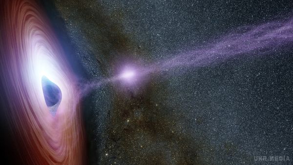 NASA показало видовищні фото чорної діри у момент колосального викиду. Чорна діра Mrk 335 у момент викиду
