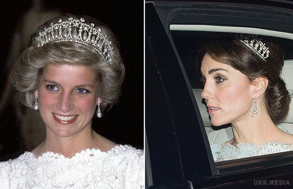 По стопах принцеси Діани: Кейт Міддлтон одягла "Кембриджську" тіару (фото). Незважаючи на те, що королева Єлизавета II не любить, коли хоч щось нагадує їй про принцесу Діану, Кейт Міддлтон ризикнула надіти дорогоцінну прикрасу - "Кембріджську" тіару мами принца Вільяма.