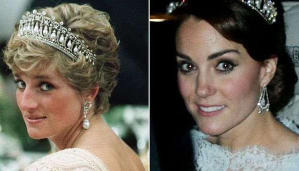 По стопах принцеси Діани: Кейт Міддлтон одягла "Кембриджську" тіару (фото). Незважаючи на те, що королева Єлизавета II не любить, коли хоч щось нагадує їй про принцесу Діану, Кейт Міддлтон ризикнула надіти дорогоцінну прикрасу - "Кембріджську" тіару мами принца Вільяма.