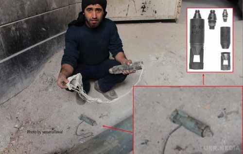 Шокуючі кадри: Росія застосувала касетні бомби проти мирних сирійців (фото, відео 18+). Постраждали мирні мешканці.