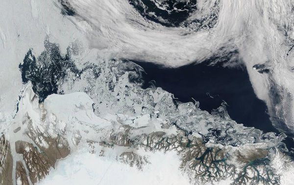 Північ тане. Температура в Арктиці піднялася вище нуля. Причиною рекордного потепління став шторм в Північній Атлантиці.
