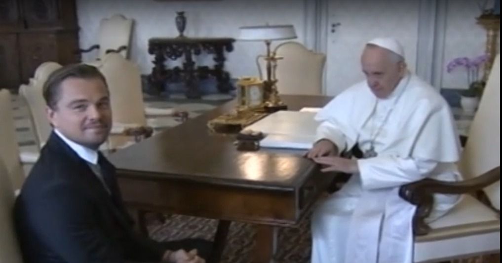 Леонардо Ді Капріо зустрівся з папою Римським у Ватикані. Папа римський Франциск погодився зустрітися з голлівудським актором Леонардо Ді Капріо у Ватикані. Аудієнція відбулася в четвер 28 січня.