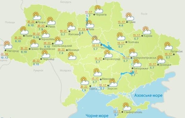 Ховайте парасольки! В Україну повертається справжня весна (карта). Наступного тижня в Україні обіцяють потепління: повітря місцями прогріється до +25.