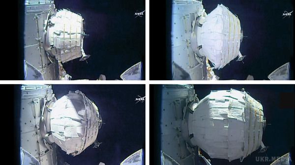 На МКС успішно розгорнули надувний модуль BEAM. Діаметр модуля становить 3,2 метра.