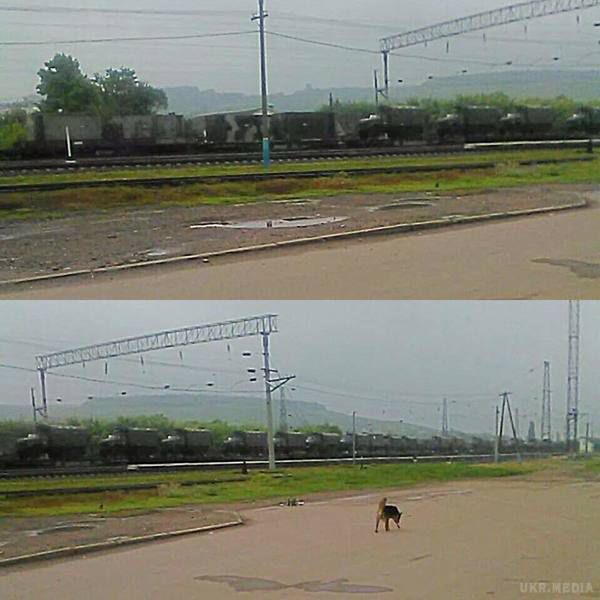 Що це - підготовка до чергового вторгнення або показуха в рамках "примусу до миру"?. Ранкові фото з смт Кантемировка Воронезької області, РФ, через яку вже котрий день йде військова техніка до нашого кордону.