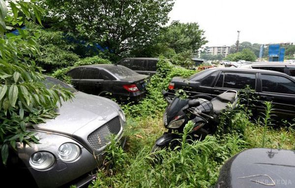 У Китаї знайшли звалище дорогих автомобілів. Про звалищі неутилізованого транспорту повідомили місцеві жителі.