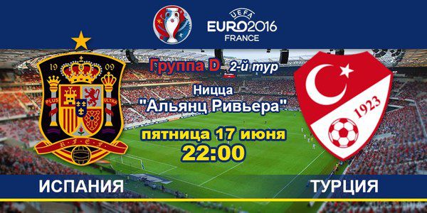 Євро-2016. Іспанія - Туреччина: як це було. Текстова онлайн-трансляція матчу другого туру чемпіонату Європи з футболу у групі D Іспанія - Туреччина. .