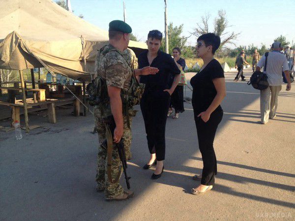 Надія Савченко з сестрою на Донбасі (ФОТО). Про це повідомили в Державній прикордонній службі.
