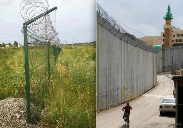  Народний депутат Борислав Береза порівняв "Стіну" на кордоні з Росією зі стіною в іншій країні. Одна повинна захистити українців від російської воєнщини, а інша захищає ізраїльтян від палестинських терористів. 