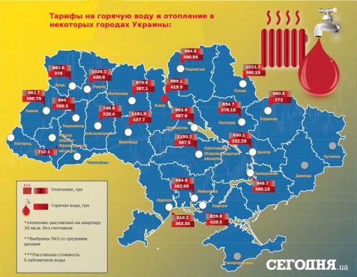 Скільки українцям доведеться платити за опалення зимою(Інфографія). Українцям вже через кілька місяців прийдуть платіжки за опалення.
