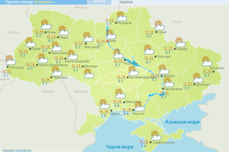 В Україну повертається спека: прогноз погоди на тиждень. В Україну після осіннього похолодання повертається спека. 
