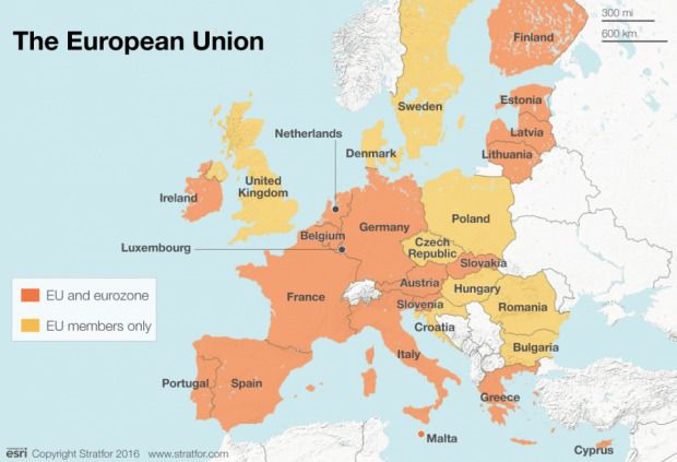 Хто покине Євросоюз слідом за Великобританією, - прогноз Stratfor. В останні роки дискусія про подальші перспективи ЄС розгорілася з новою силою