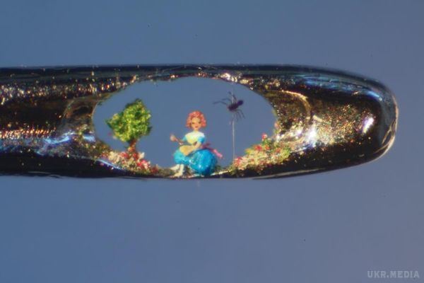  Британець Віллард Віган створює воістину унікальний світ на тонкій грані вушка голки. (Фото). Мініатюрні світи у вушку голки 
