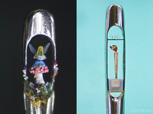  Британець Віллард Віган створює воістину унікальний світ на тонкій грані вушка голки. (Фото). Мініатюрні світи у вушку голки 