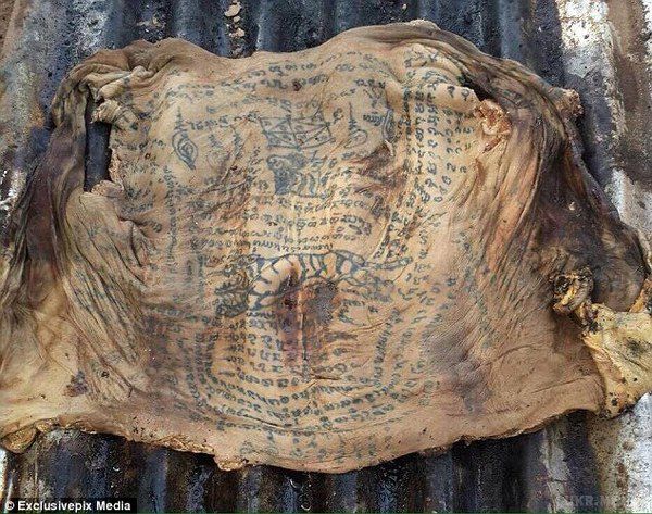 У Таїланді знайшли нетлінну мумію з магічними татуюваннями (фото). На кладовищі в провінції Мукдахан, розташованої на кордоні Таїланду і Лаосу, робочі проводили прибирання в натрапили на обвалившуюся могилу, в якій було видно останки людини. 