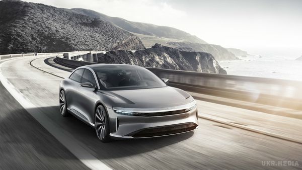 Дебютував Lucid Air китайсько-американський конкурент «Тесли». Електричний седан Lucid Air зможе розганятися до 315 кілометрів на годину.