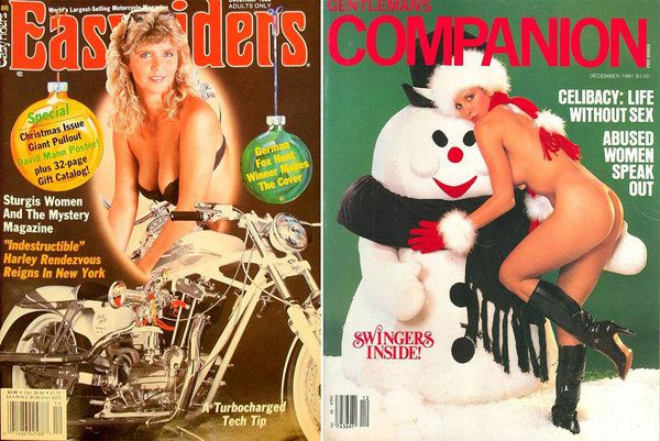  Гарячі обкладинки вінтажних журналів (Фото).  Еротичні журнали теж вирішили привітати з новорічними святами і випустити "особливі" фотосесії