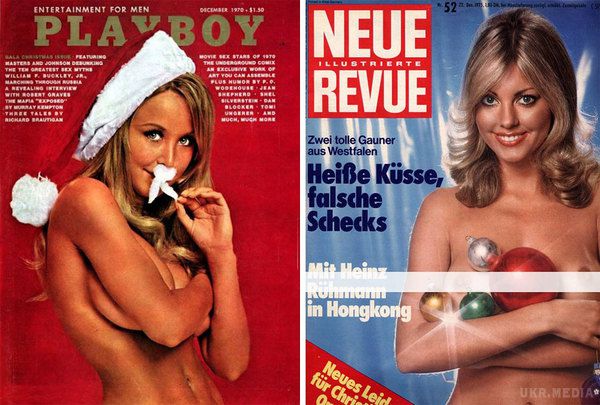  Гарячі обкладинки вінтажних журналів (Фото).  Еротичні журнали теж вирішили привітати з новорічними святами і випустити "особливі" фотосесії