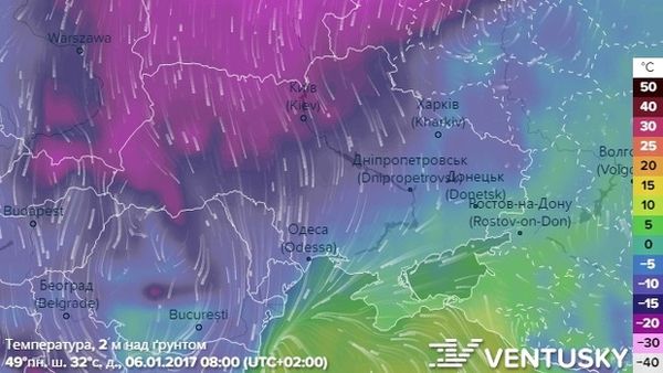 В Україну насуваються сильні морози: опублікована карта. У найближчі дні 6 і 7 січня в Україну прийдуть сильні морози аж до – 30 градусів.