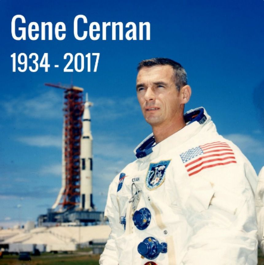 Помер останній астронавт, який побував на Місяці. NASA повідомили про смерть астронавта Юджина Сернана, який останнім ступив на поверхню Місяця.